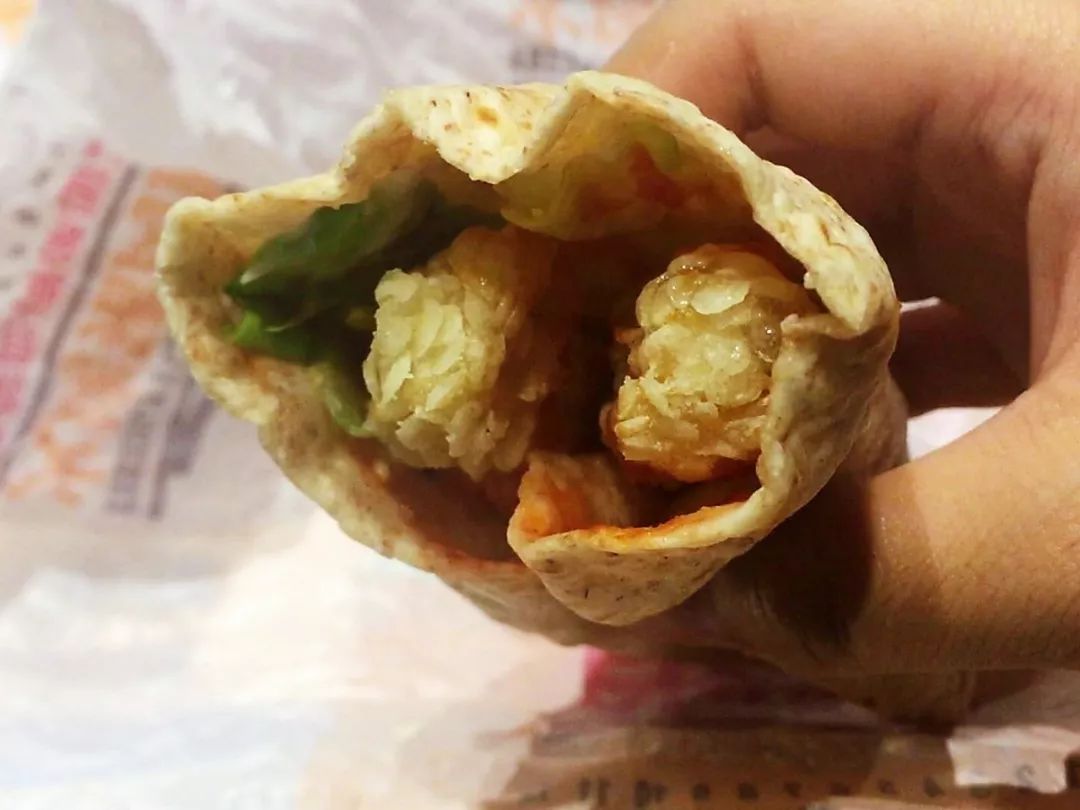 超划算的早餐！汉堡王美式双料鸡肉全麦卷测评